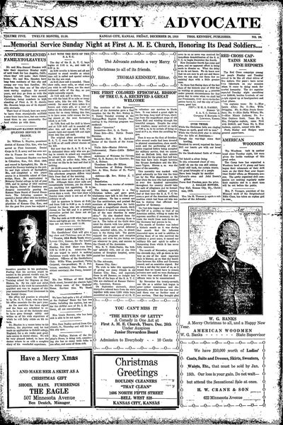Kansas City Advocate, Dec 20, 1918