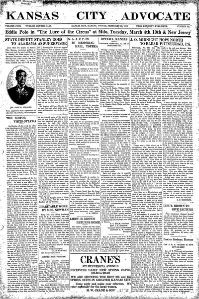 Kansas City Advocate, Feb 28, 1919