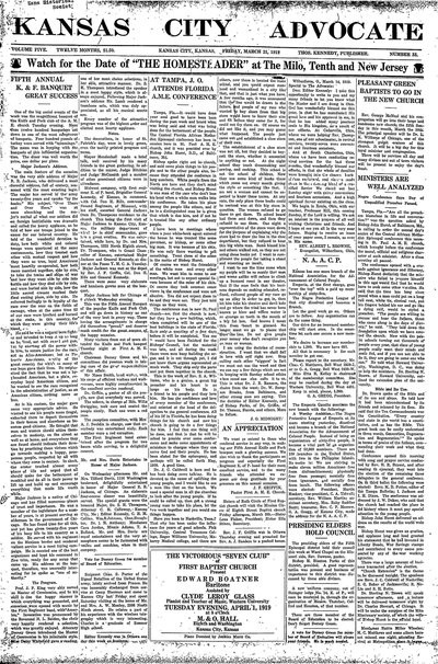 Kansas City Advocate, Mar 21, 1919