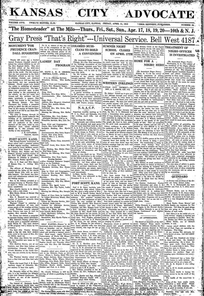 Kansas City Advocate, Apr 11, 1919