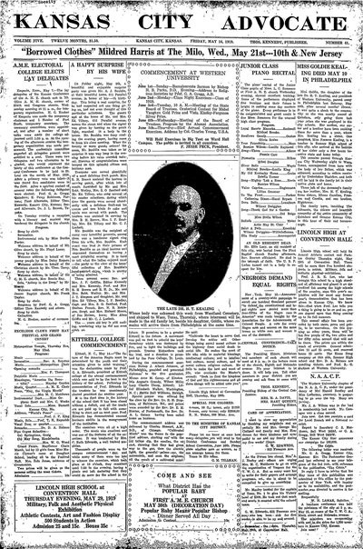Kansas City Advocate, May 16, 1919