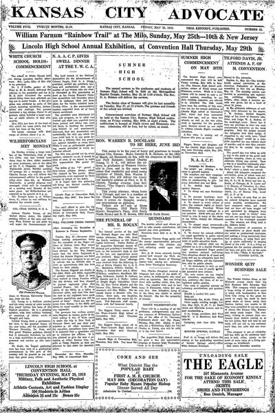 Kansas City Advocate, May 23, 1919