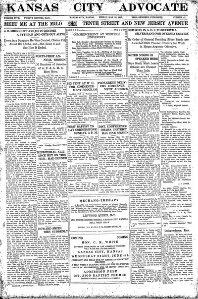 Kansas City Advocate, May 30, 1919