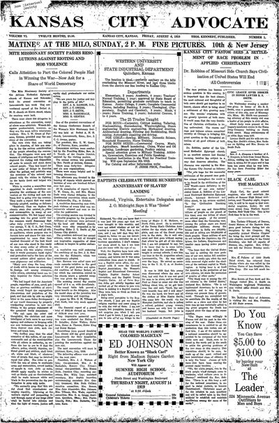 Kansas City Advocate, Aug 8, 1919