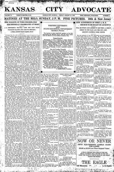 Kansas City Advocate, Aug 15, 1919