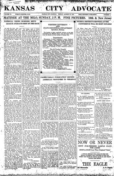 Kansas City Advocate, Aug 22, 1919