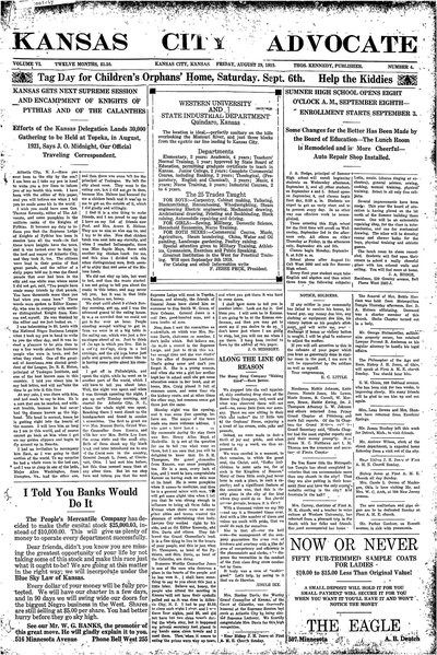 Kansas City Advocate, Aug 29, 1919