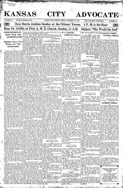 Kansas City Advocate, Oct 31, 1919