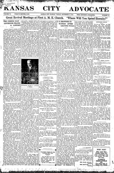 Kansas City Advocate, Nov 14, 1919