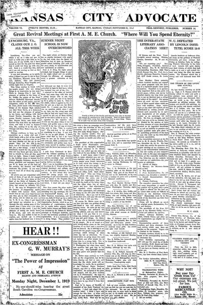 Kansas City Advocate, Nov 21, 1919