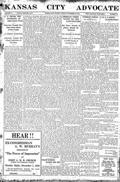 Kansas City Advocate, Nov 28, 1919