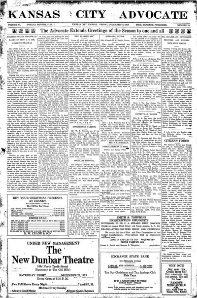Kansas City Advocate, Dec 19, 1919