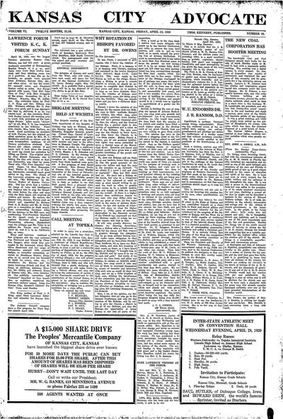 Kansas City Advocate, Apr 23, 1920