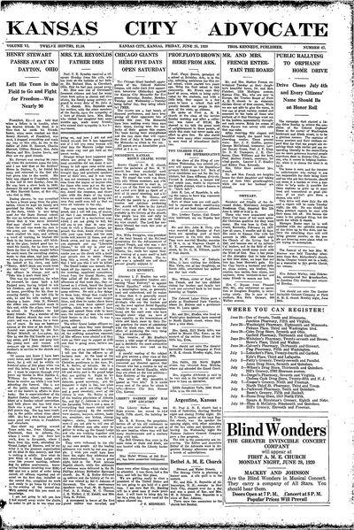 Kansas City Advocate, Jun 25, 1920