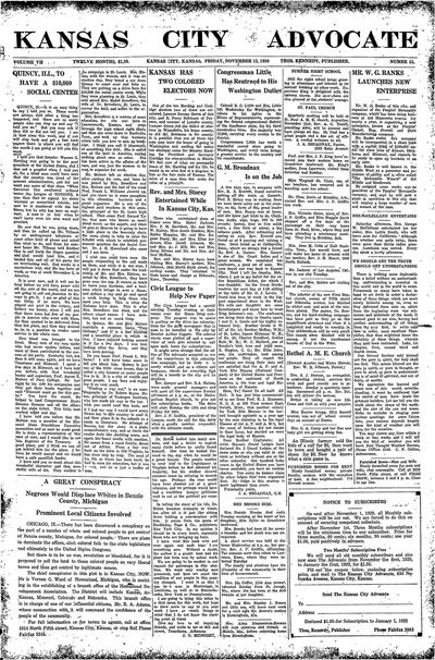 Kansas City Advocate, Nov 12, 1920
