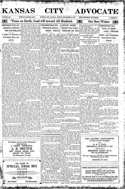 Kansas City Advocate, Dec 24, 1920