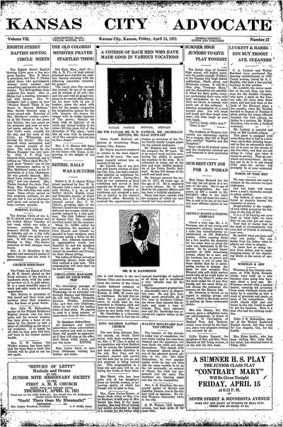 Kansas City Advocate, Apr 15, 1921