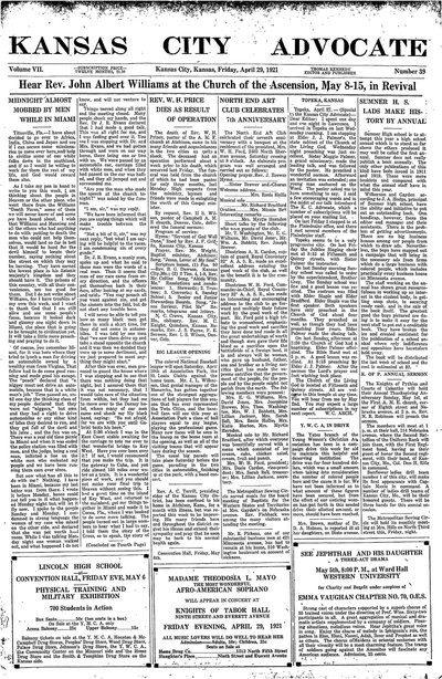 Kansas City Advocate, Apr 29, 1921