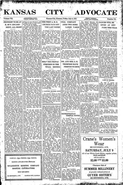 Kansas City Advocate, Jul 8, 1921