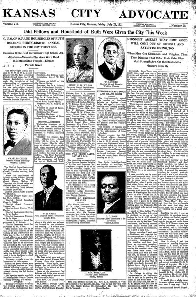 Kansas City Advocate, Jul 22, 1921