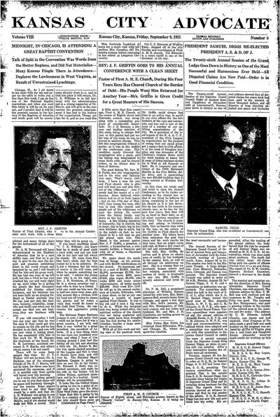 Kansas City Advocate, Sep 9, 1921
