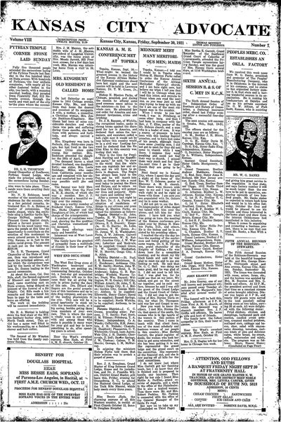 Kansas City Advocate, Sep 30, 1921