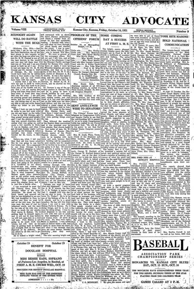 Kansas City Advocate, Oct 14, 1921