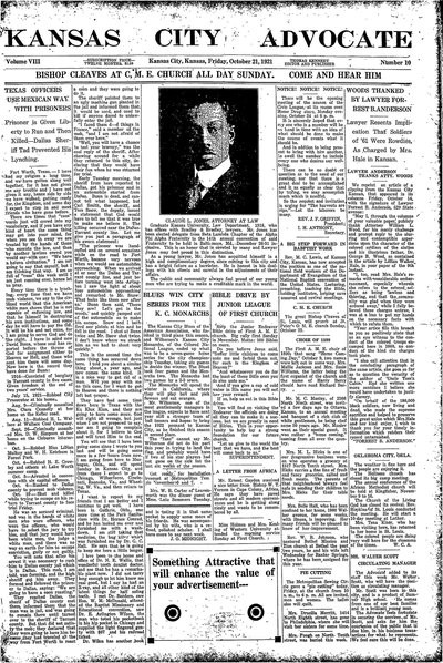 Kansas City Advocate, Oct 21, 1921