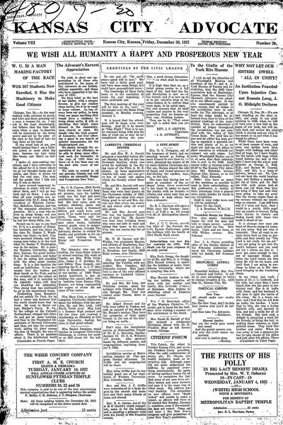 Kansas City Advocate, Dec 30, 1921