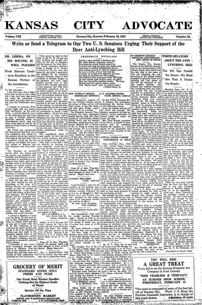 Kansas City Advocate, Feb 10, 1922