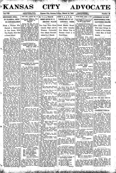 Kansas City Advocate, Mar 24, 1922