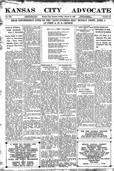 Kansas City Advocate, Mar 31, 1922