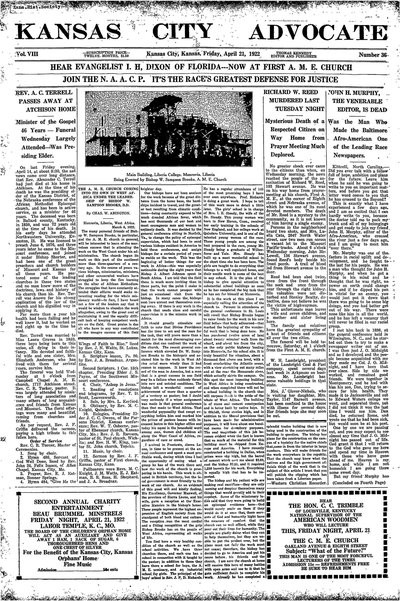 Kansas City Advocate, Apr 21, 1922