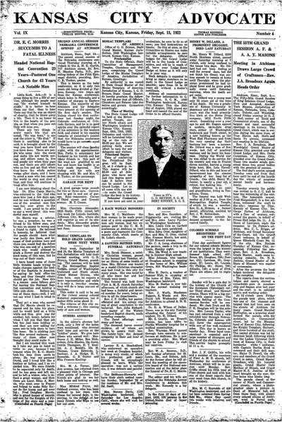 Kansas City Advocate, Sep 15, 1922