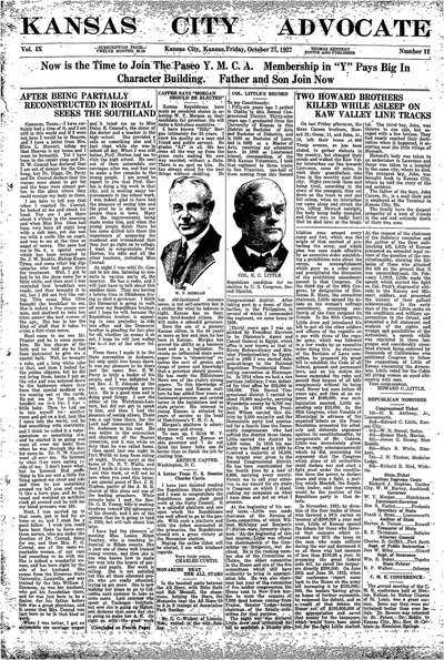 Kansas City Advocate, Oct 27, 1922
