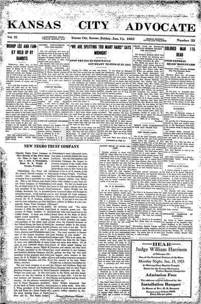 Kansas City Advocate, Jan 12, 1923