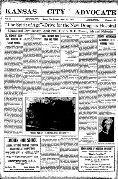 Kansas City Advocate, Apr 20, 1923