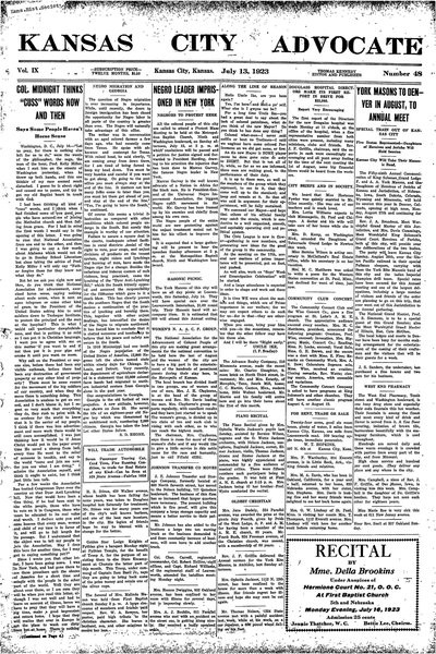 Kansas City Advocate, Jul 13, 1923
