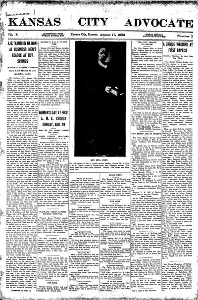 Kansas City Advocate, Aug 17, 1923