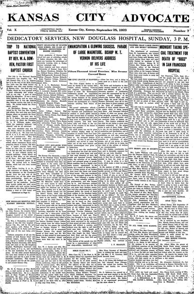 Kansas City Advocate, Sep 28, 1923