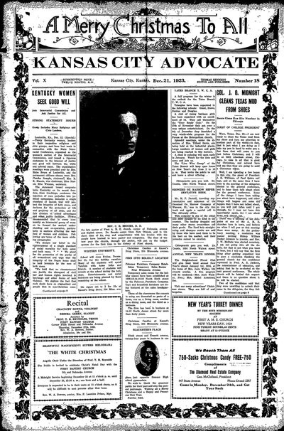 Kansas City Advocate, Dec 21, 1923