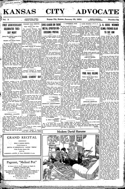 Kansas City Advocate, Jan 18, 1924