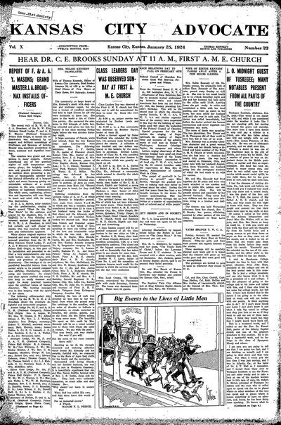 Kansas City Advocate, Jan 25, 1924