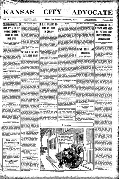 Kansas City Advocate, Feb 8, 1924