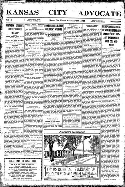 Kansas City Advocate, Feb 22, 1924