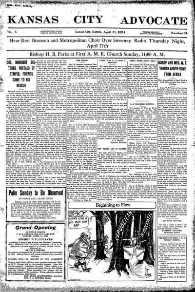 Kansas City Advocate, Apr 11, 1924