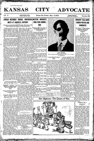 Kansas City Advocate, May 9, 1924
