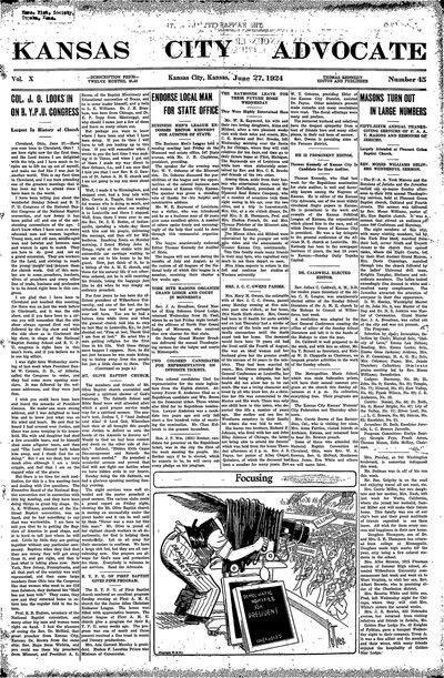 Kansas City Advocate, Jun 27, 1924