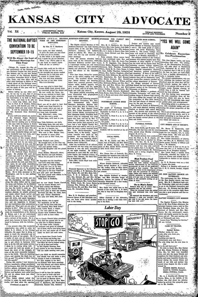 Kansas City Advocate, Aug 29, 1924