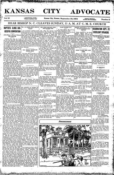 Kansas City Advocate, Sep 19, 1924